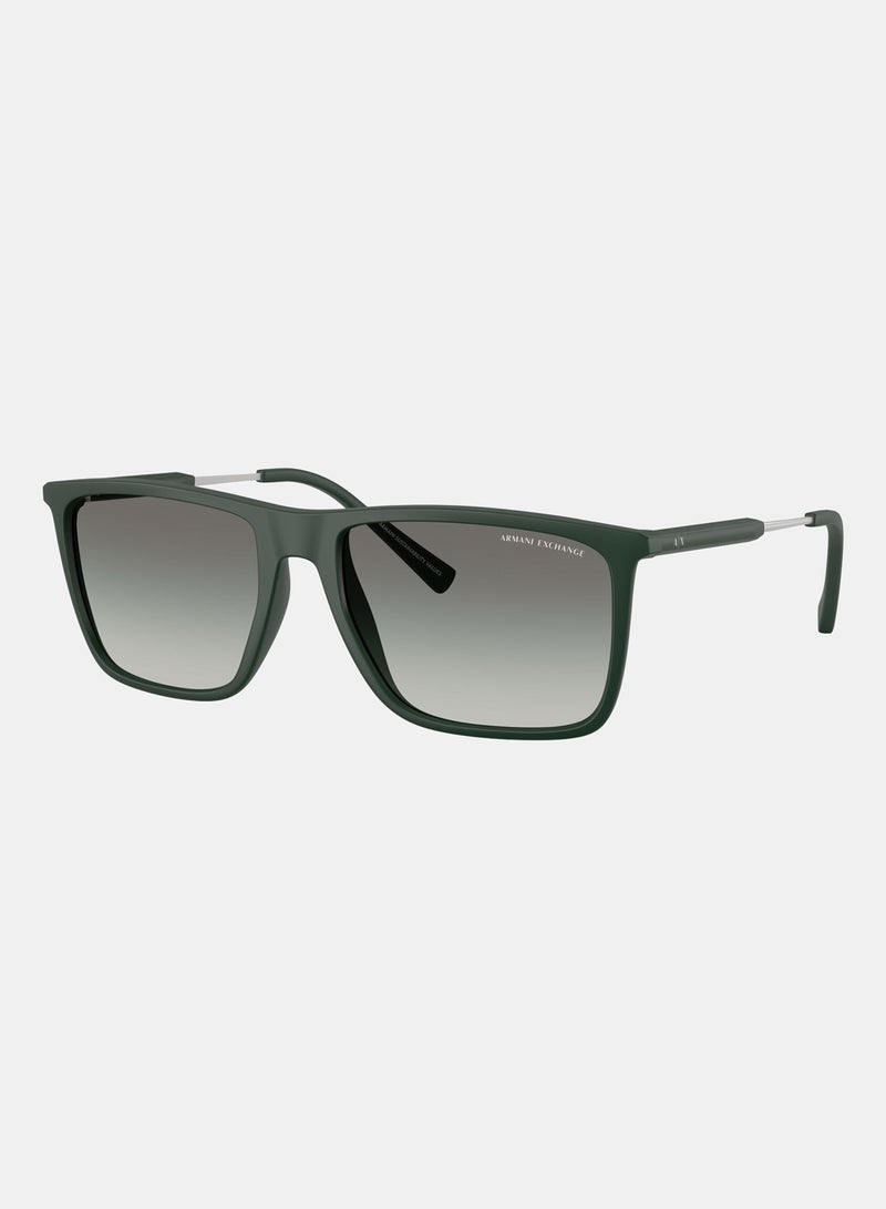 Armani Exchange Full Rimmed Square Sunglasses 0AX4160S - Image 2